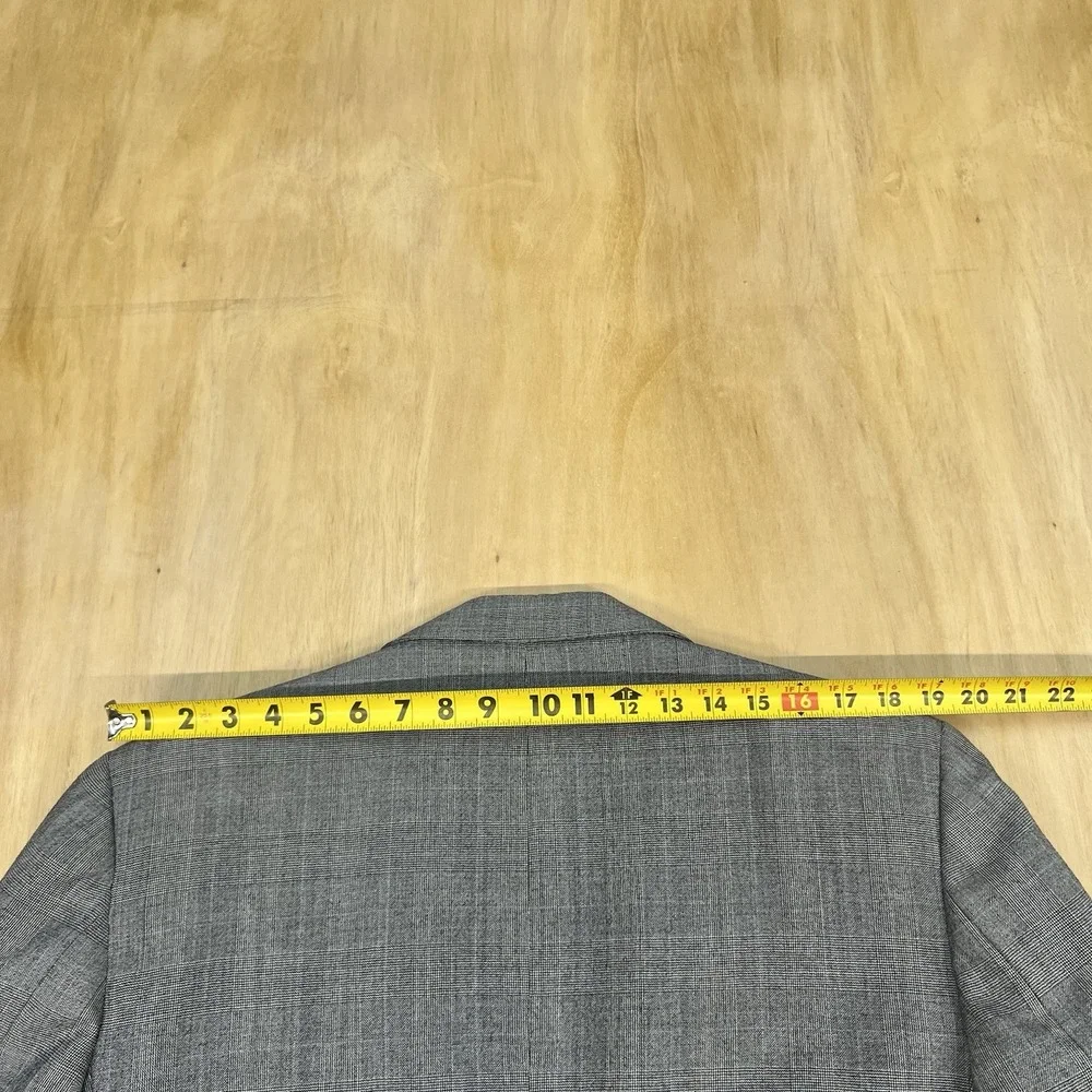 Tom James‎ Blazer Bespoke Custom Fit Tailored Sport Coat Mens 44-Extra Long Gray